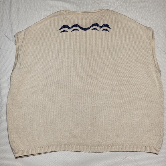 Pilcro Beachy Muscle Sweater Sleeveless Tank Surf Season Sun Women's M - Picture 9 of 10